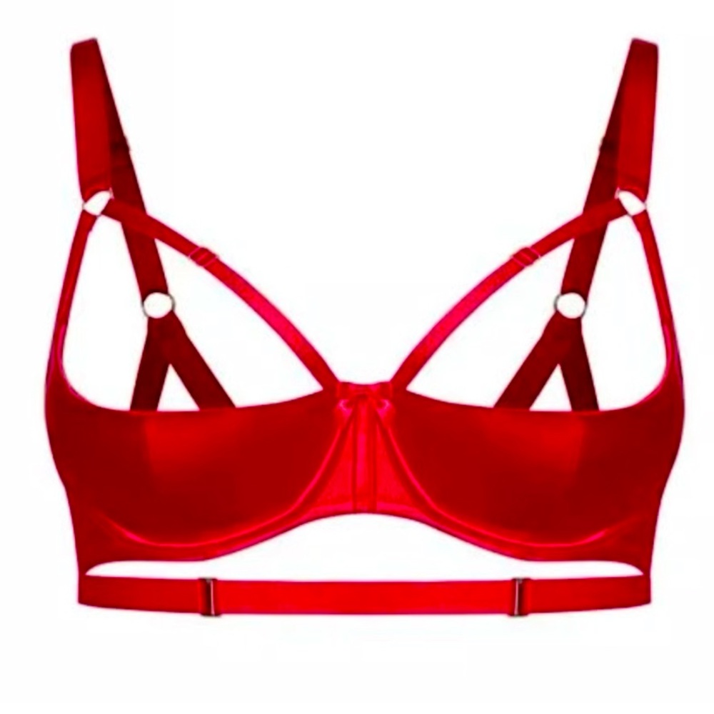 Red Strappy Women's Bra